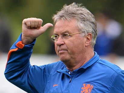 Guus Hiddink, allenatore dell'Anzhi Makhachkala dal 2012 al 2014