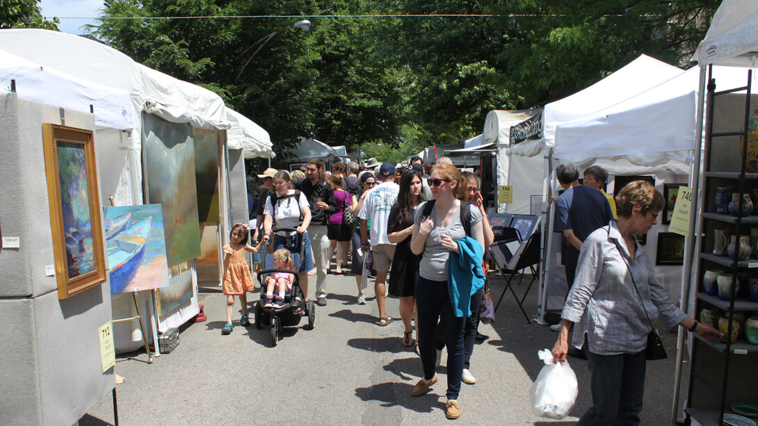 57th Street Art Fair, past exhibition, exhibition view. Courtesy of 57th Street Art Fair