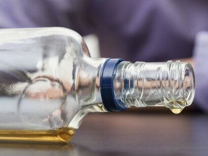 Una botella vacía