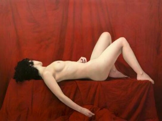 Juan Cossio, Red, Oil on board, 110 x 150 cm