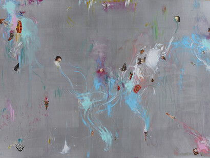 Gert & Uwe Tobias, Untitled, 2014, collage, 102 x 152.5 cm, 40 1/8 x 60 1/8 inches, Photo Alistair Overbruck, © Gert & Uwe Tobias, courtesy Maureen Paley, London 