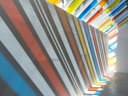 Daniel Buren, Exhibition view. Courtesy of Bortolami