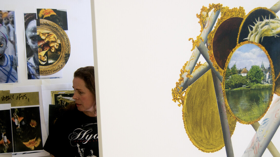 David Kim Whittaker in the studio. Photo: Joseph Clarke