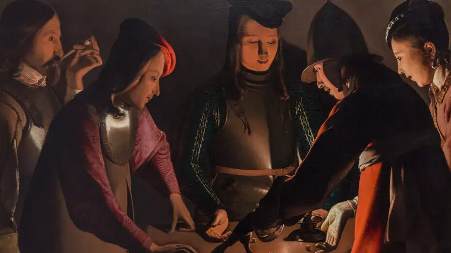 Georges de La Tour, Les joueurs de dés, vers 1650-1651. Courtesy of Musée Jacquemart-André