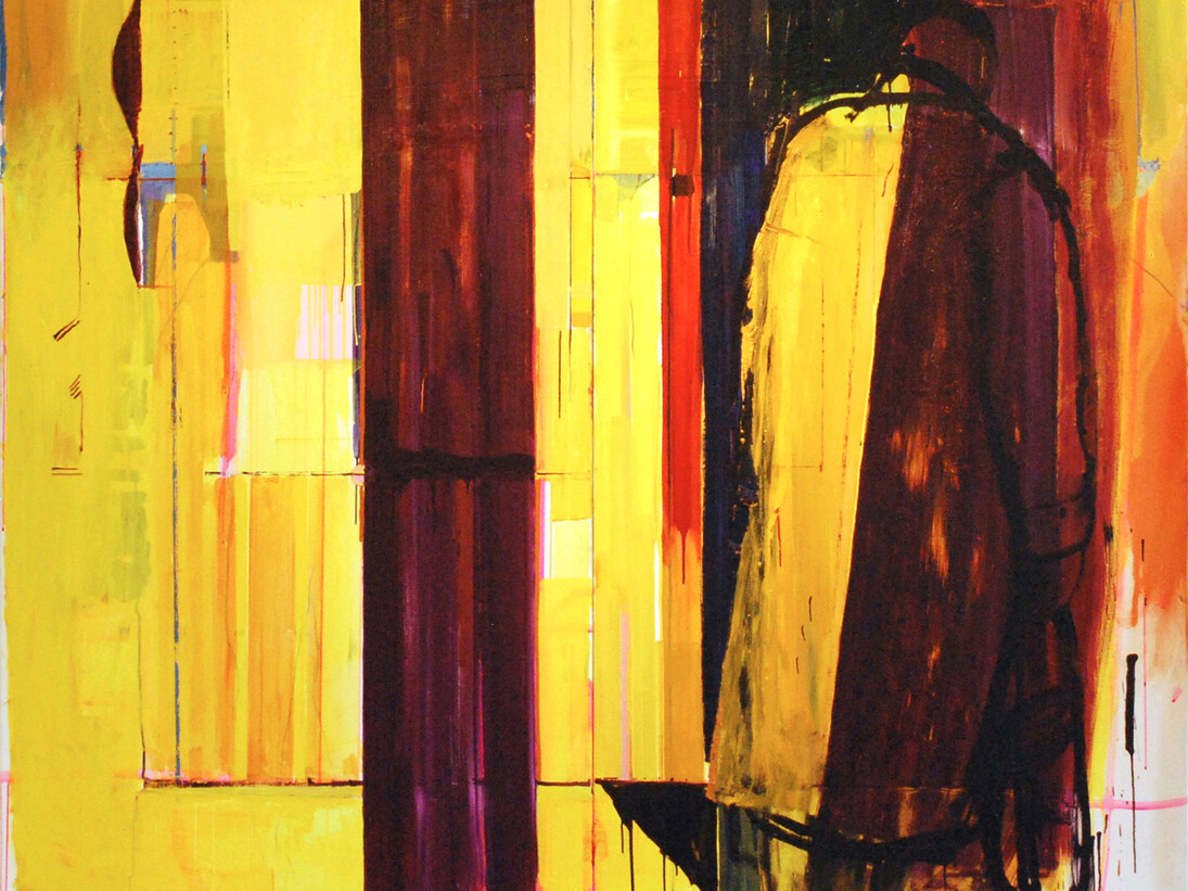 Ashley Hanson, City of Glass 31 - (A Study in Violet), Oil on Canvas, 180 x 200 cm