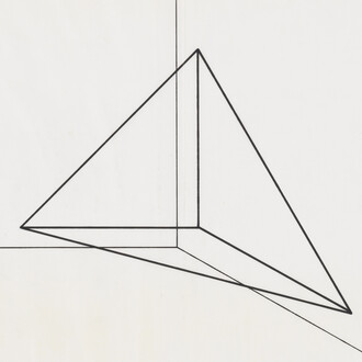 Robert Morris, Untitled (Corner Piece), 1966, Ink on paper, 28 x 36 cm.
Photo courtesy Panza Collection, Mendrisio (CH), photo credit
Alessandro Zambianchi, Milan