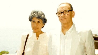 Ennio Morricone con su esposa Maria Travia