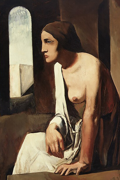 Mario Sironi, Solitudine, 1925-26, olio su tela, Roma, Galleria Nazionale d'Art e Moderna