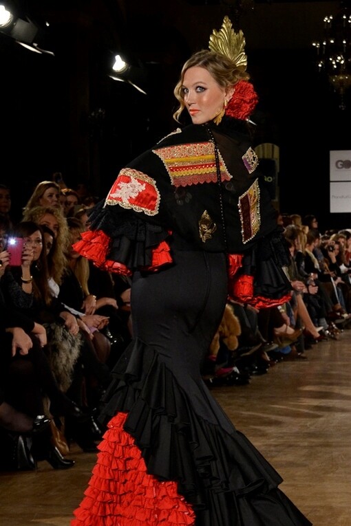 Traje de flamenca diseñado por Aurora Gaviño