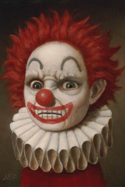 'Red Clown 4' by Marion Peck