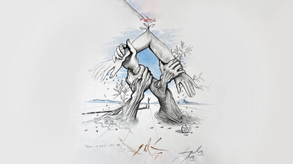 Salvador Dali. Cinco Continentes, 1966 (detalle)