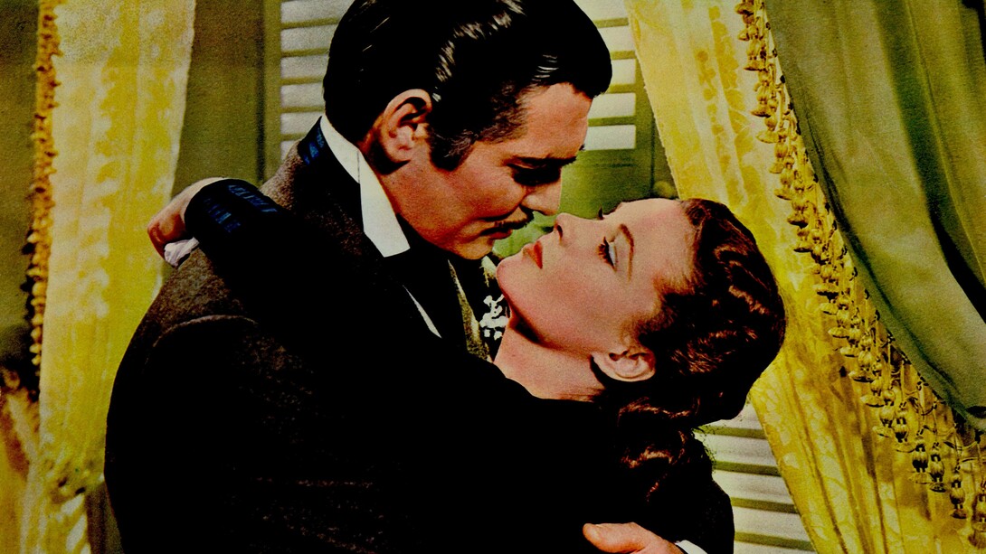 Clark Gable y Vivien Leigh en «Lo que el viento se llevó»