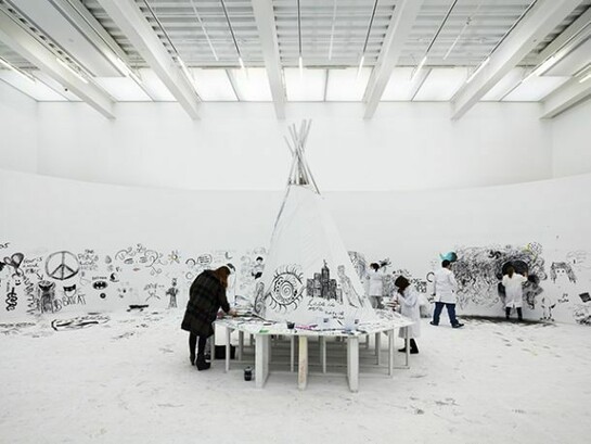 Pawel Althamer, The Neighbors, 2014, Exhibition views, New Museum. Photo: Benoit Pailley