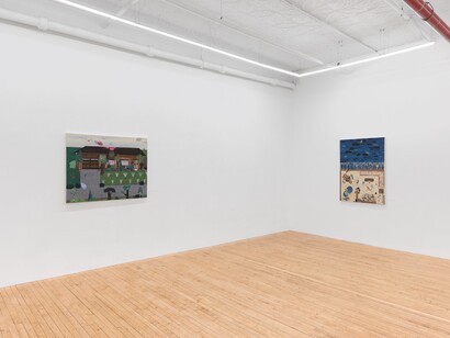 Andrea Joyce Heimer, Served cold, exhibition view. Courtesy of Gaa Gallery