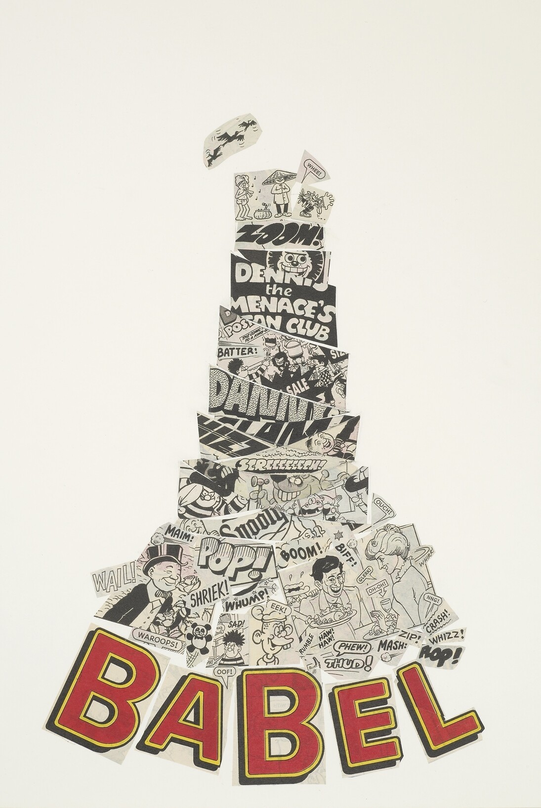Donald Urquhart, Babel, 2014, ink on paper , unframed 42 x 29.7 cm - 16 1/2 x 11 3/4 inches © Donald Urquhart, Courtesy Maureen Paley, London
