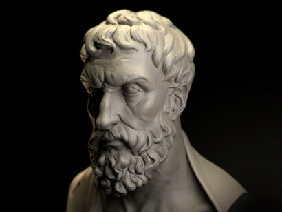 Busto del filósofo Epicuro