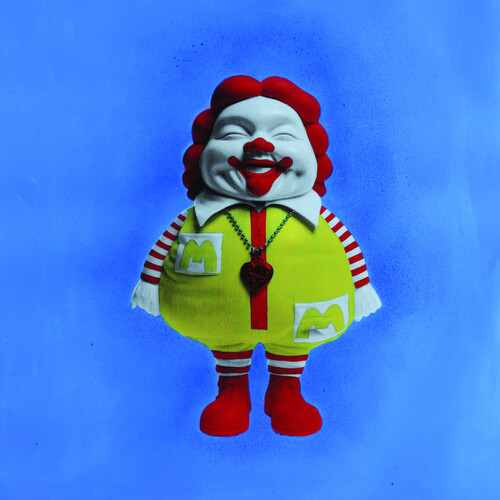 Mc Supersized 5, 51x61 cm, acrylic, spray paint and silkscreen ink on canvas. Unique piece