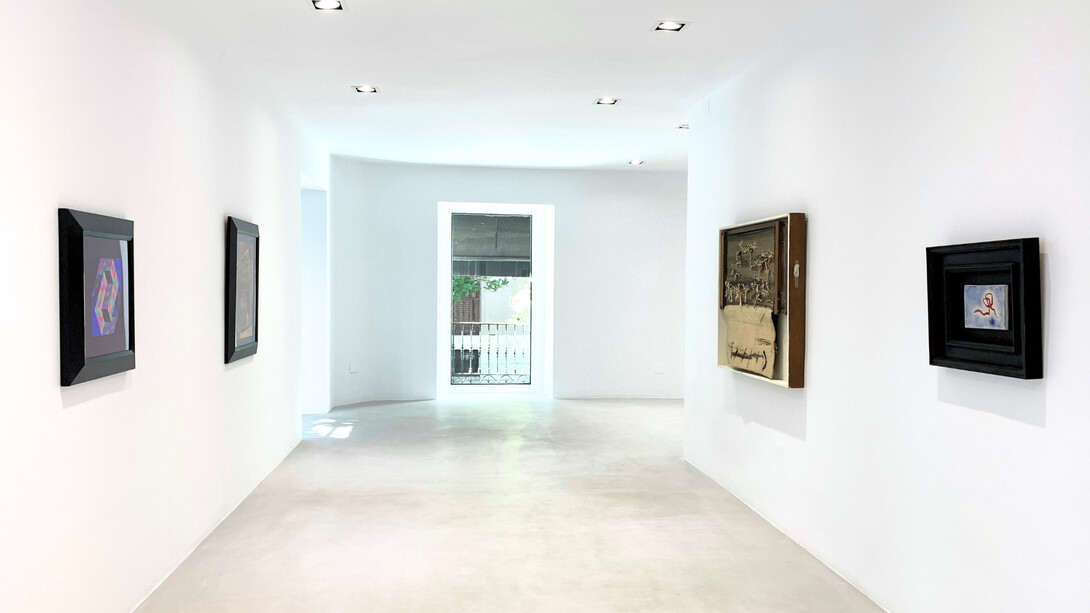 Various artists, Dynamic visions the art of perception and space, exhibition view. Courtesy of Villazan Gallery