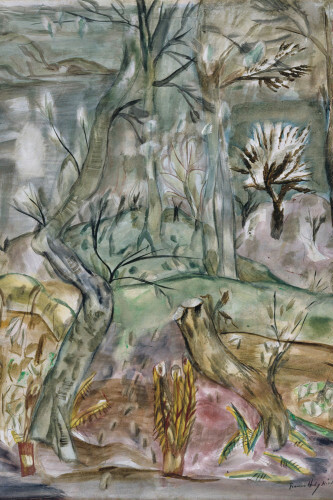 Frances Hodgkins, Through the trees (detail), 1932. Courtesy of Dunedin Public Art Gallery