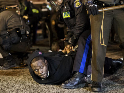Clashes between black people and police