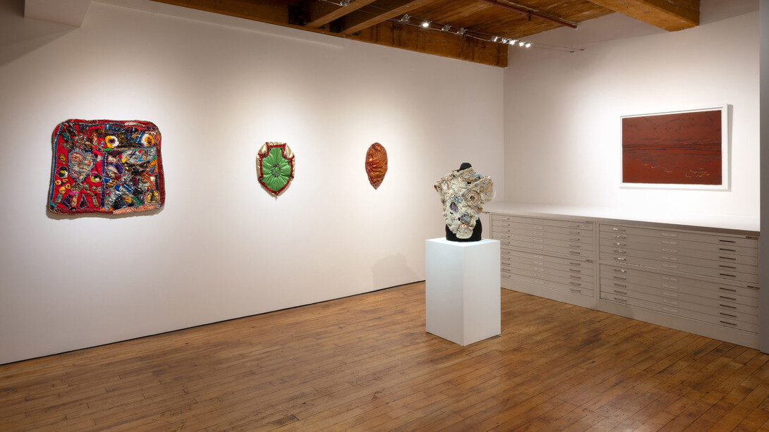 Various artists, Thread lines, exhibition view. Courtesy of Goya Contemporary