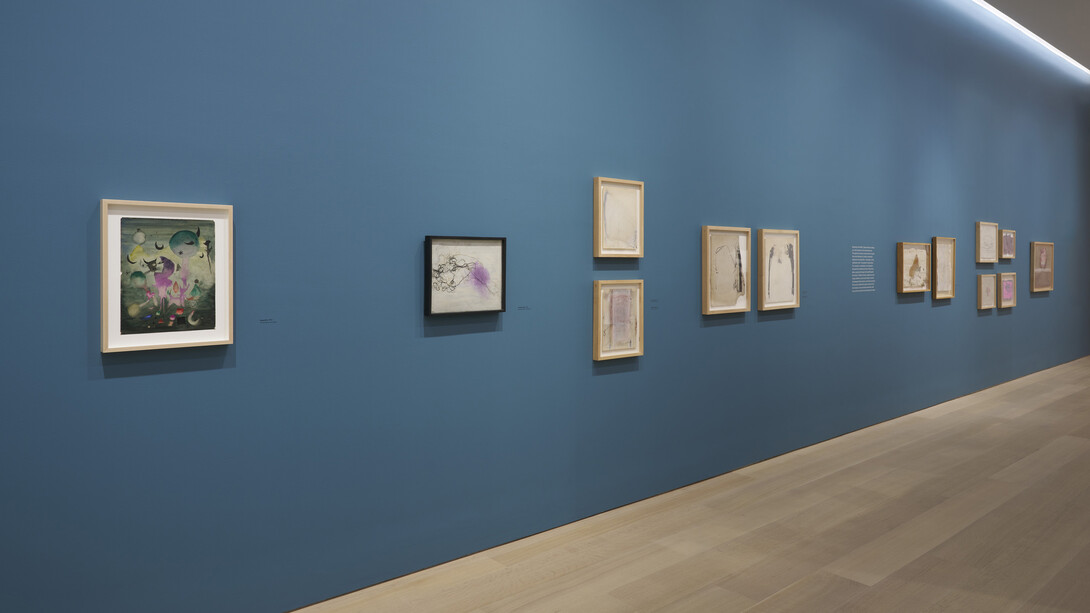 Antoni Tàpies, On paper, exhibition view. Courtesy of Pace Gallery