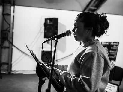 Airmen celebrate Black History Month through Spoken Word