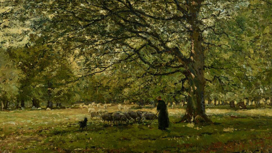 Frans Courtens, Under the beech tree (detail), 1892. Courtesy of Národní galerie Praha