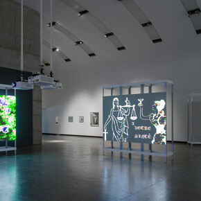 Radical software. Women, art and computing 1960–1991, exhibition view. Courtesy of Kunsthalle Wien 