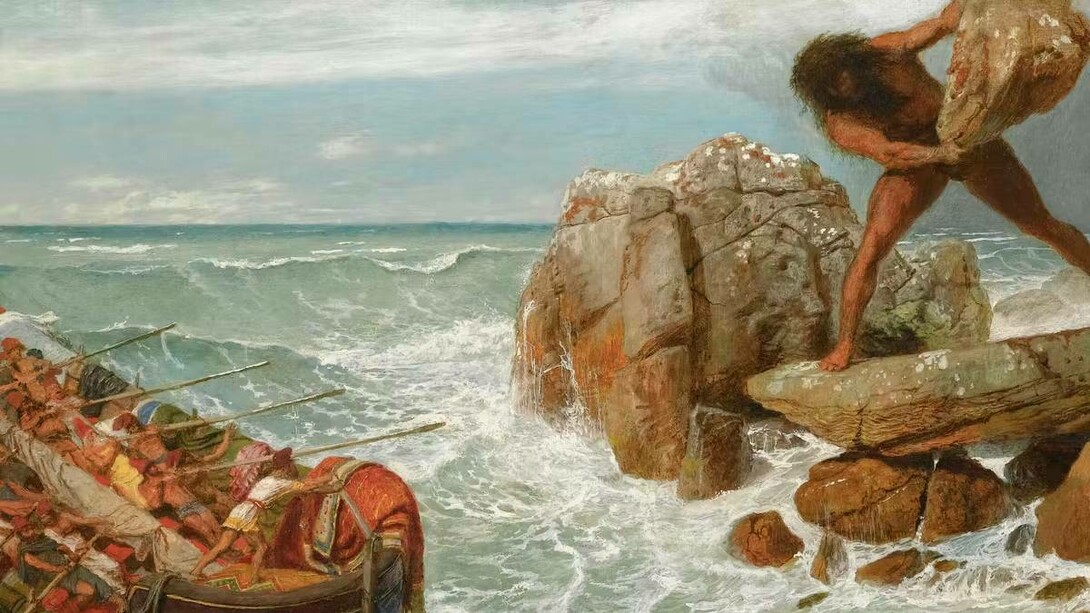 Polyphemus, the one-eyed giant son of Poseidon and Thoosa in Greek mythology, is one of the Cyclopes described in Homer's Odyssey