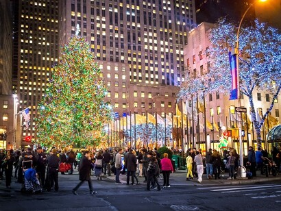 Nueva York. Ambiente navideño por las calles de Manhattan
