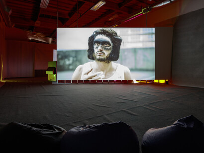 Nathaniel Mellors, Ourhouse Episode-1, 'Time', 2016, photo by Fredrik Nilsen, courtesy of the artist and The Box, LA.