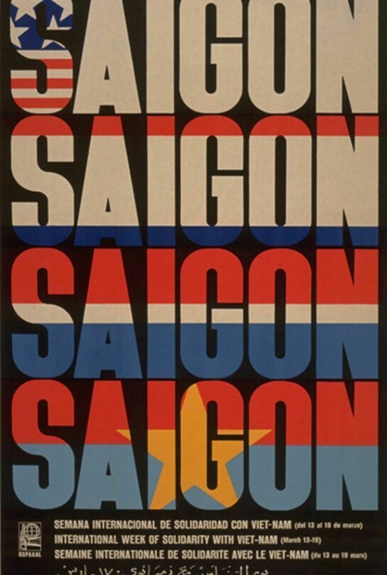 Rene Menderos, Saigon - Week of solidarity with Viet Nam, 1970