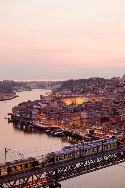 Vista do rio Douro em Porto, Portugal