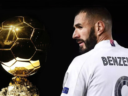 Karim Benzema. cette récompense était : “Le Ballon d’Or du peuple” © Mori-AP-SIPA