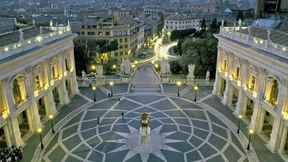 I Musei Capitolini e la piazza del Campidoglio