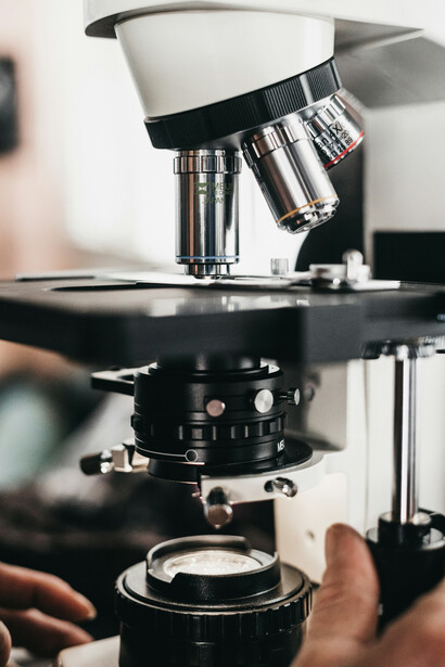 A microscope representing the advancement in nanotechnology