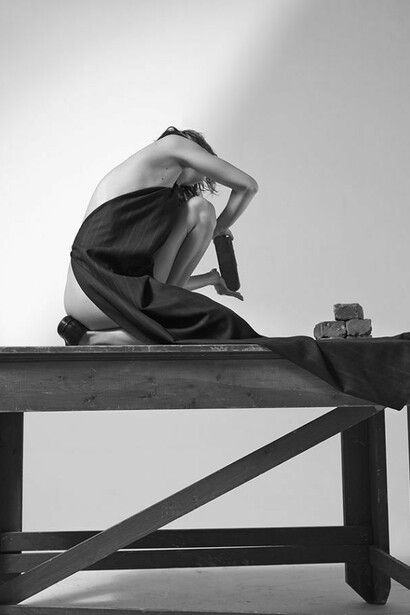 Collier Schorr, The Bricks, 2013, 70 x 47.172 inches, Pigment print. Courtesy Collier Schorr and 303 Gallery, New York