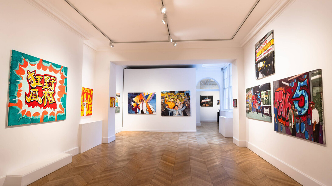 Charlie Ahearn, Wild style, exhibition view. Courtesy of Woodbury House