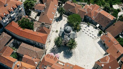 Saint. Michael Archangel Church, aerial © TO Herceg - Novi