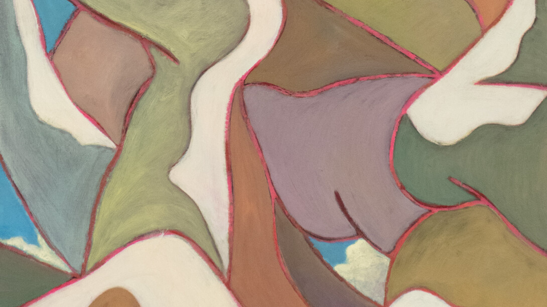 Mark Yang, Crisscross, 2023, (detail), oil on canvas, 22x18 inches. Courtesy of the artist and Various Small Fires, Los Angeles/Dallas/Seoul