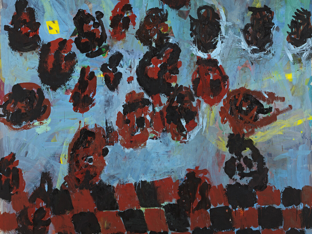 Georg Baselitz, Folkdance Melancholia (detail), 1989, Oil on canvas © Georg Baselitz 2014