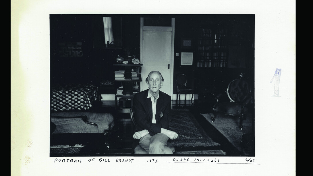 Duane Michals, Ritratto di Bill Brandt, 1973, nove stampe fotografiche ai sali d'argento, cm.12,5 x 17,5 ciascuna
