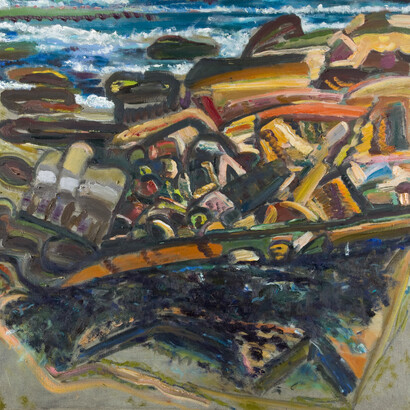 Bernard Chaet, Rocky shore, 2006. Courtesy of LewAllen Galleries