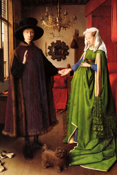 Jan van Eyck, "Giovanni Arnolfini and his wife"