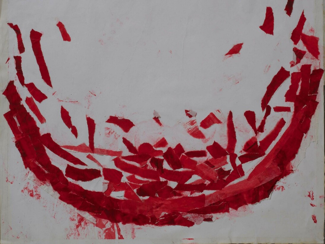 Shelagh Wakely, Untitled, undated, Paper, collage and acrylic, 54 x 56 cm