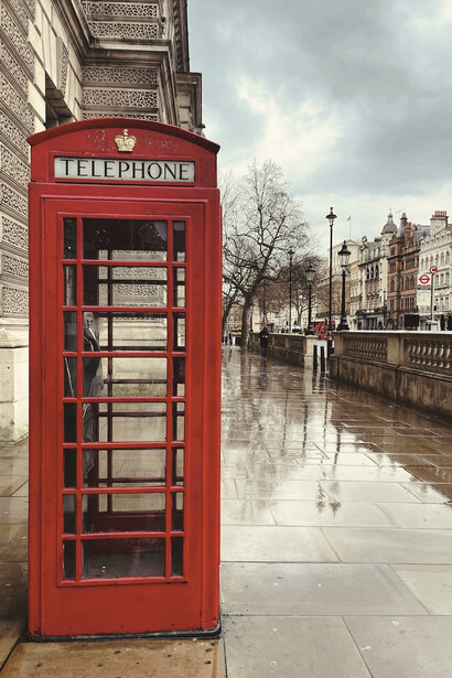 Caseta telefónica en Londres, Reino Unido