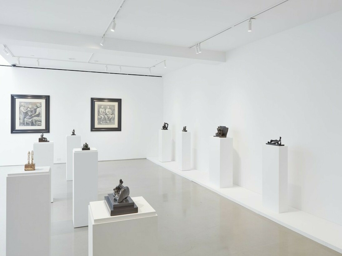 Henry Moore, Exhibition view. Courtesy of Davidson Gallery
