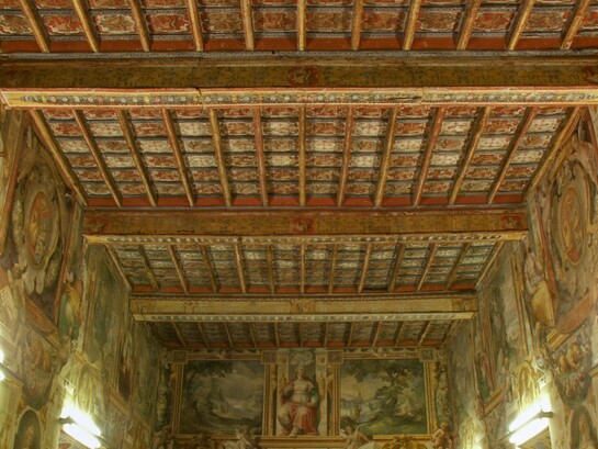 Italia, Frascati, Villa Sora, veduta parziale del Salone delle Muse, ph. Angelo Larocca