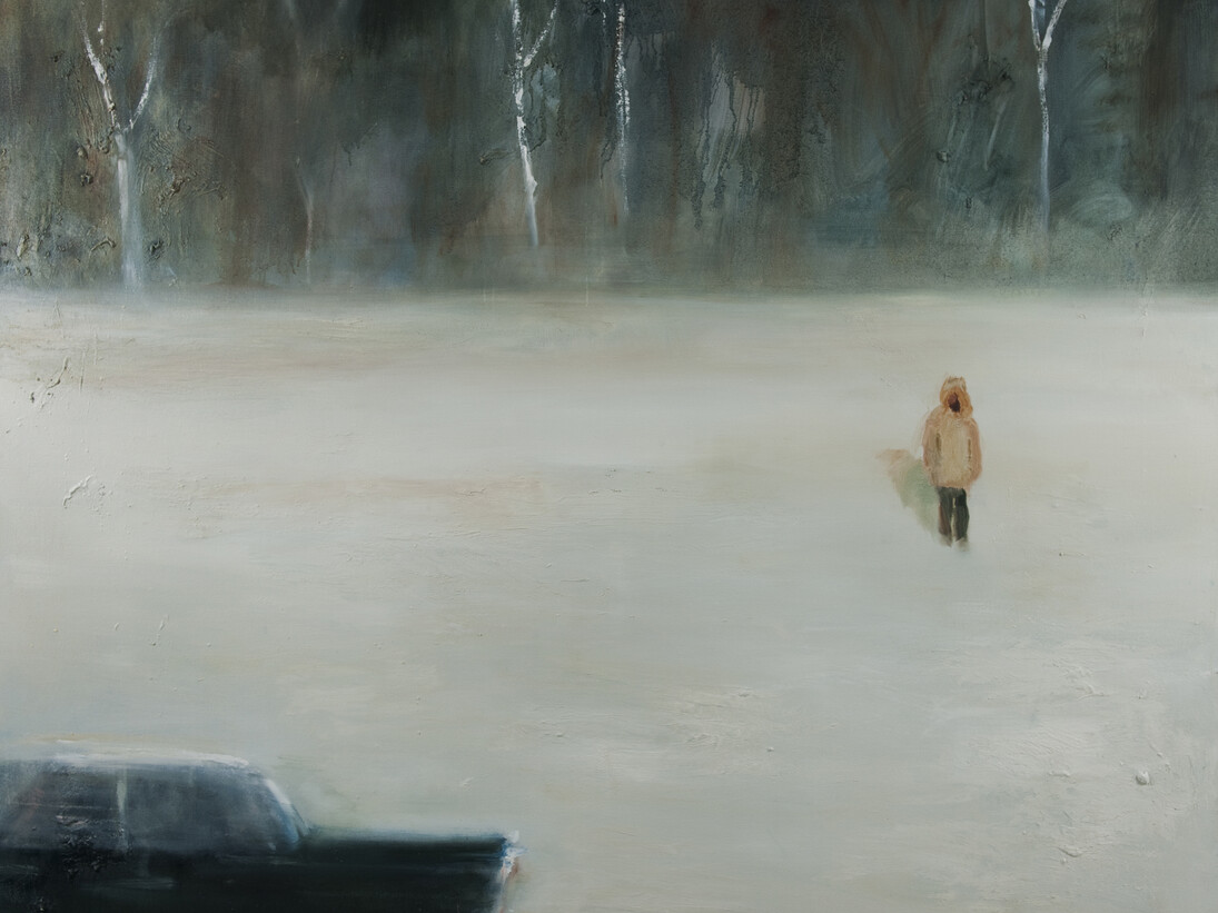 Suzy Murphy, These woods I know, oil on canvas, 120 cm x 150 cm